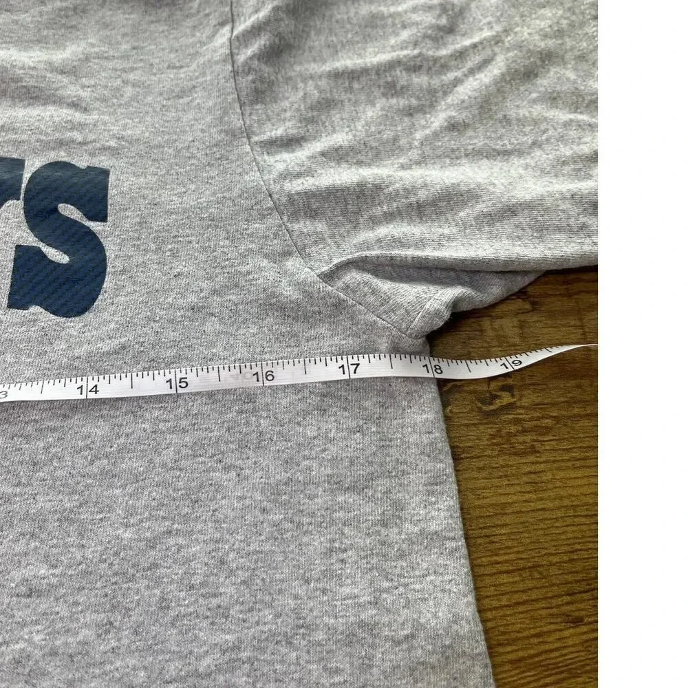 Dallas Cowboys Authentic Youth M (12-14)Logo Gray Tee Short Sleeves